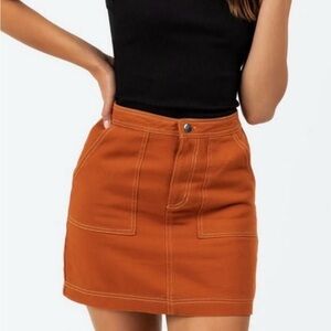 Zara Women's Rust Mini Skirt